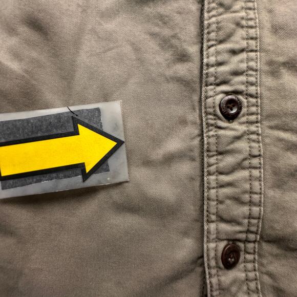 Levis Sherpa Pile Lined Button Up Shacket Button Up Shirt Mens XL Brown Twill - Picture 9 of 12